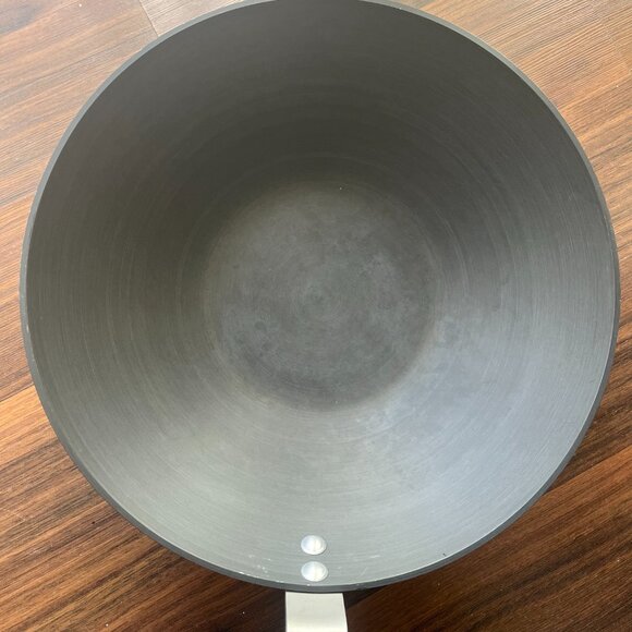 Vintage Calphalon Wok Fry Pan 10.75 Inch Commercial Anodized Aluminum G165HC - Picture 3 of 10